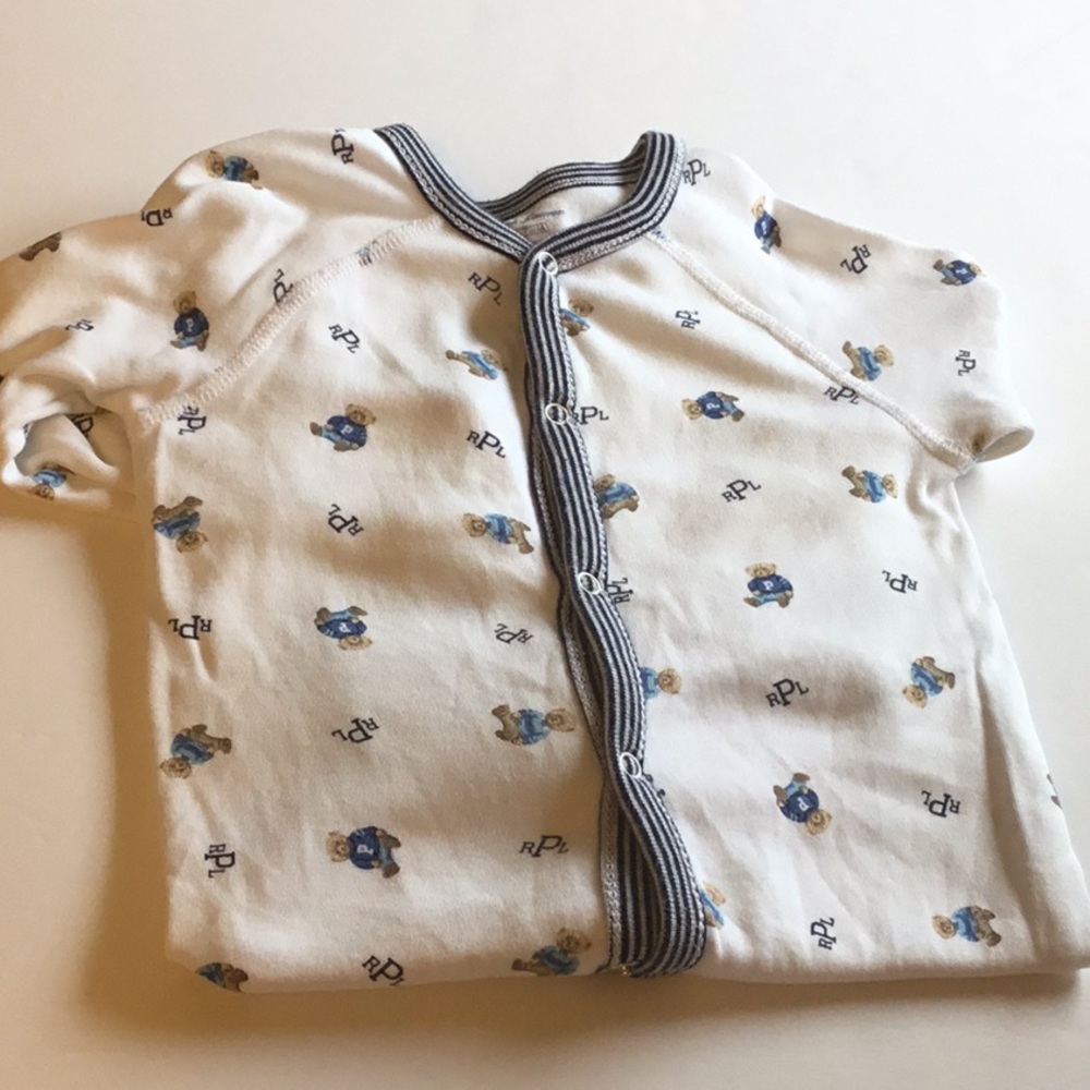 Ralph Lauren Baby Boys Bear Printed Coverall
